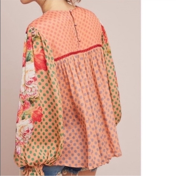 Anthropologie Bl-nk‎  London Peasant Blouse XS - Picture 7 of 9